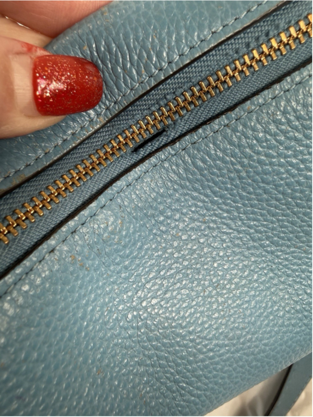 COACH 21377 DUFFLETTE blue MULTI LEATHER CROSSBODY BAG - Picture 3 of 15